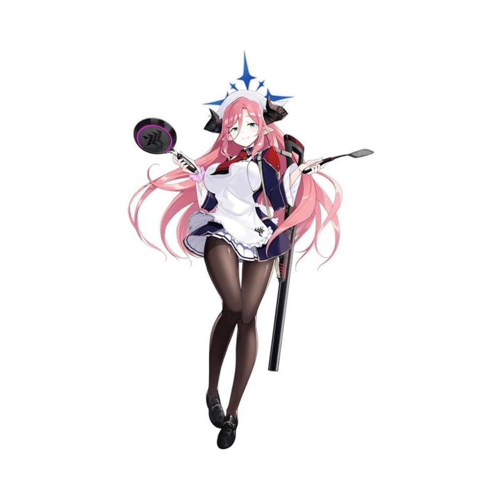 ♡ ブルーアーカイブ 牛牧ジュリ ウェイトレス コスプレ 衣装 高品質 ♡ ブルーアーカイブ 牛牧ジュリ アルバイト コスプレ衣装 - Costowns